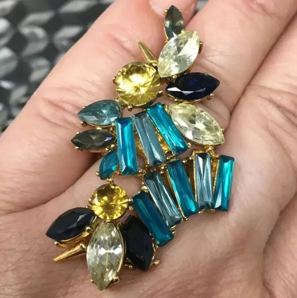 Signed Erickson Beamon Cocktail Ring Size 7